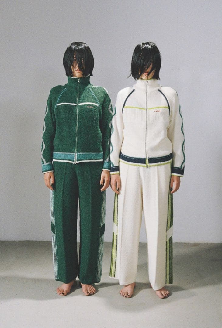 Pamm ホームウェアのニットトラックジャケット