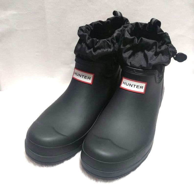 HUNTER ハンター プレイ ショート トラベル ブーツ ブラック 24.5