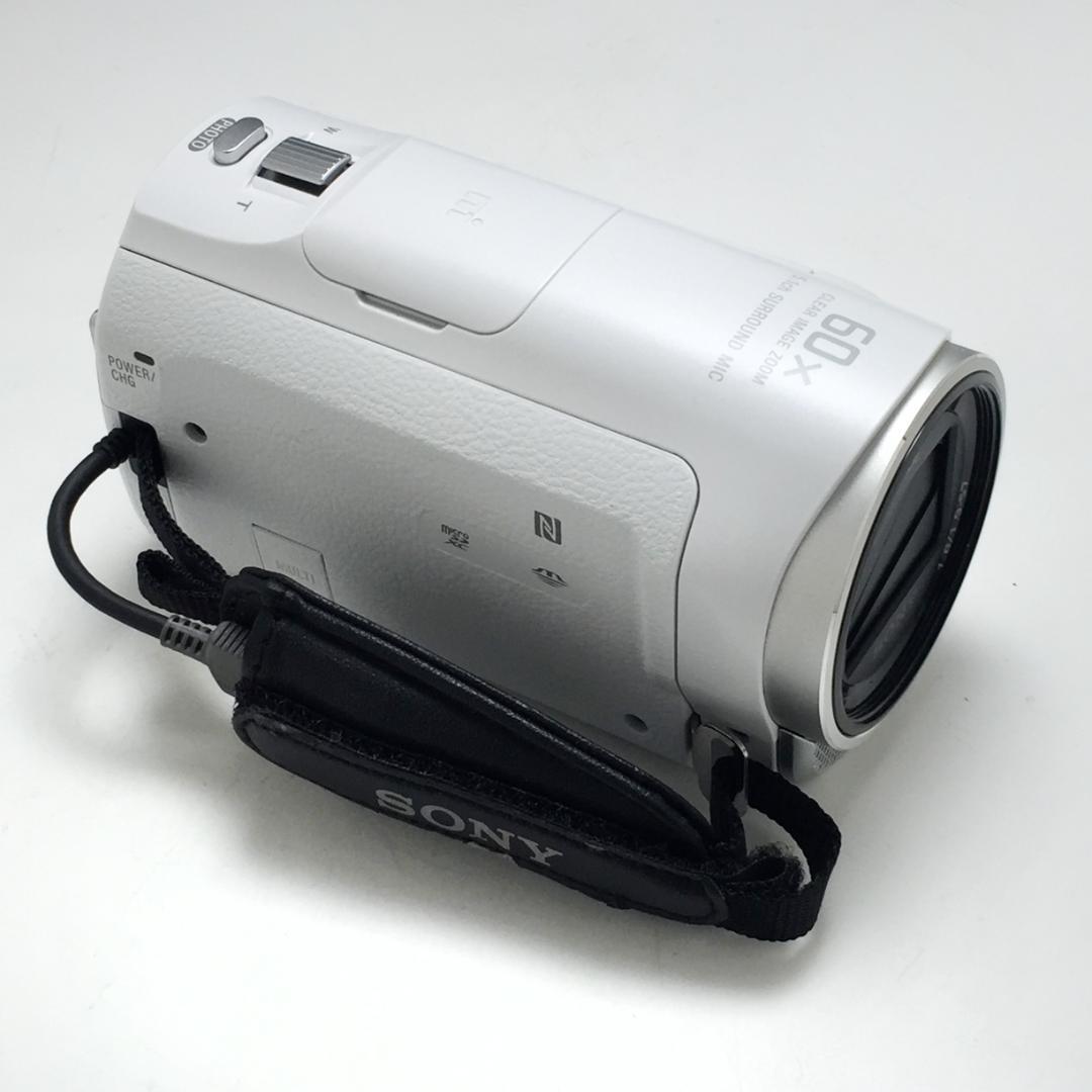 きれい ソニー ハンディカム HDR-CX670 ホワイト バッテリー2個付