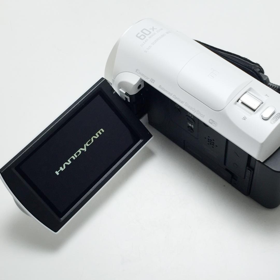 きれい ソニー ハンディカム HDR-CX670 ホワイト バッテリー2個付