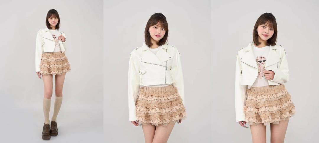 ダーリッチ darich ドロップショートライダースジャケット ブラック BLK