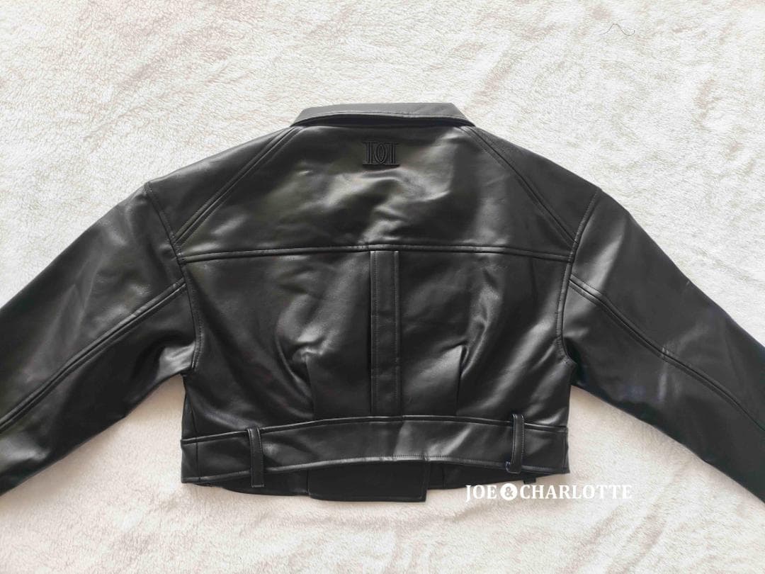 ダーリッチ darich ドロップショートライダースジャケット ブラック BLK