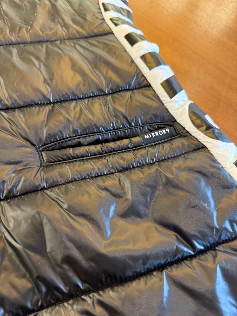 MIRROR9 ダウンベスト風ワンピース/ブラック/Mサイズ