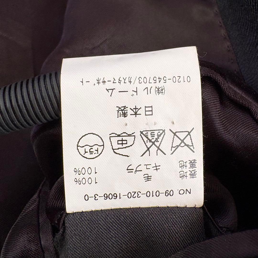 EDIFICEブラックウォッチ柄金ボタンブレザージャケット段返り3ボタン