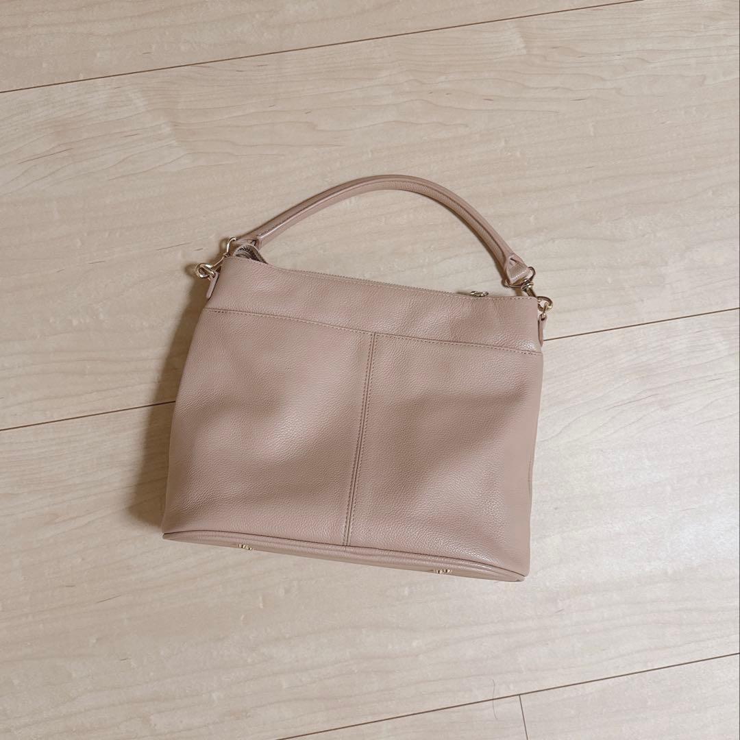 【美品】ATAO（アタオ）ハンドバッグ ウィークエンド　ヌード