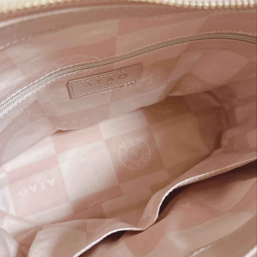 【美品】ATAO（アタオ）ハンドバッグ ウィークエンド　ヌード