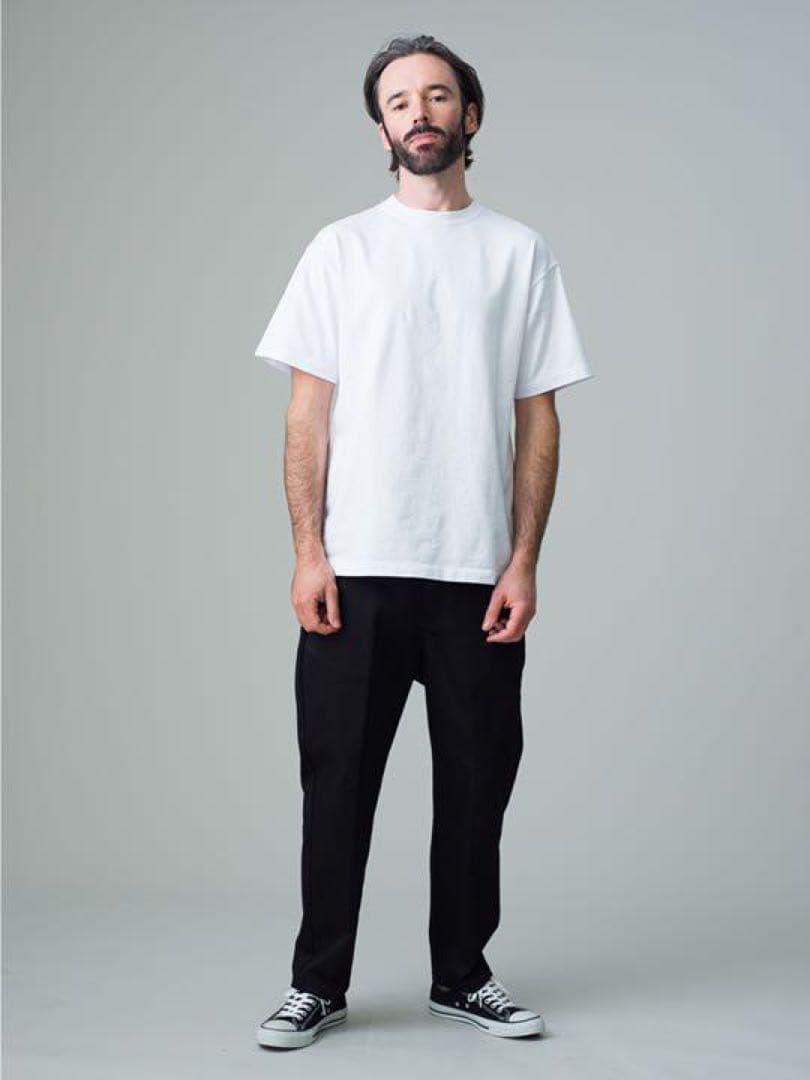 RHC別注 ロンハーマン × ディッキーズ ストレッチテーパード パンツ 黒