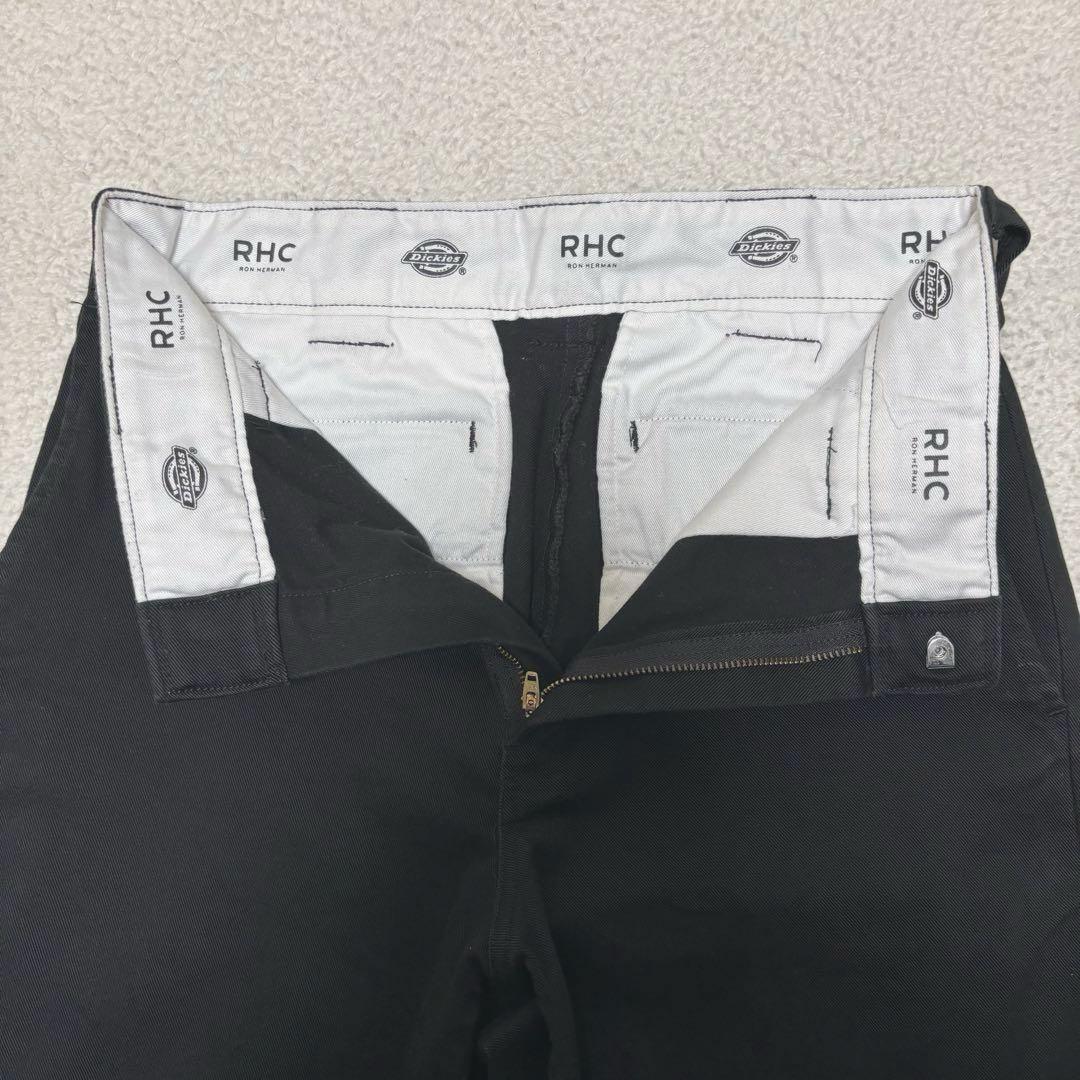 RHC別注 ロンハーマン × ディッキーズ ストレッチテーパード パンツ 黒