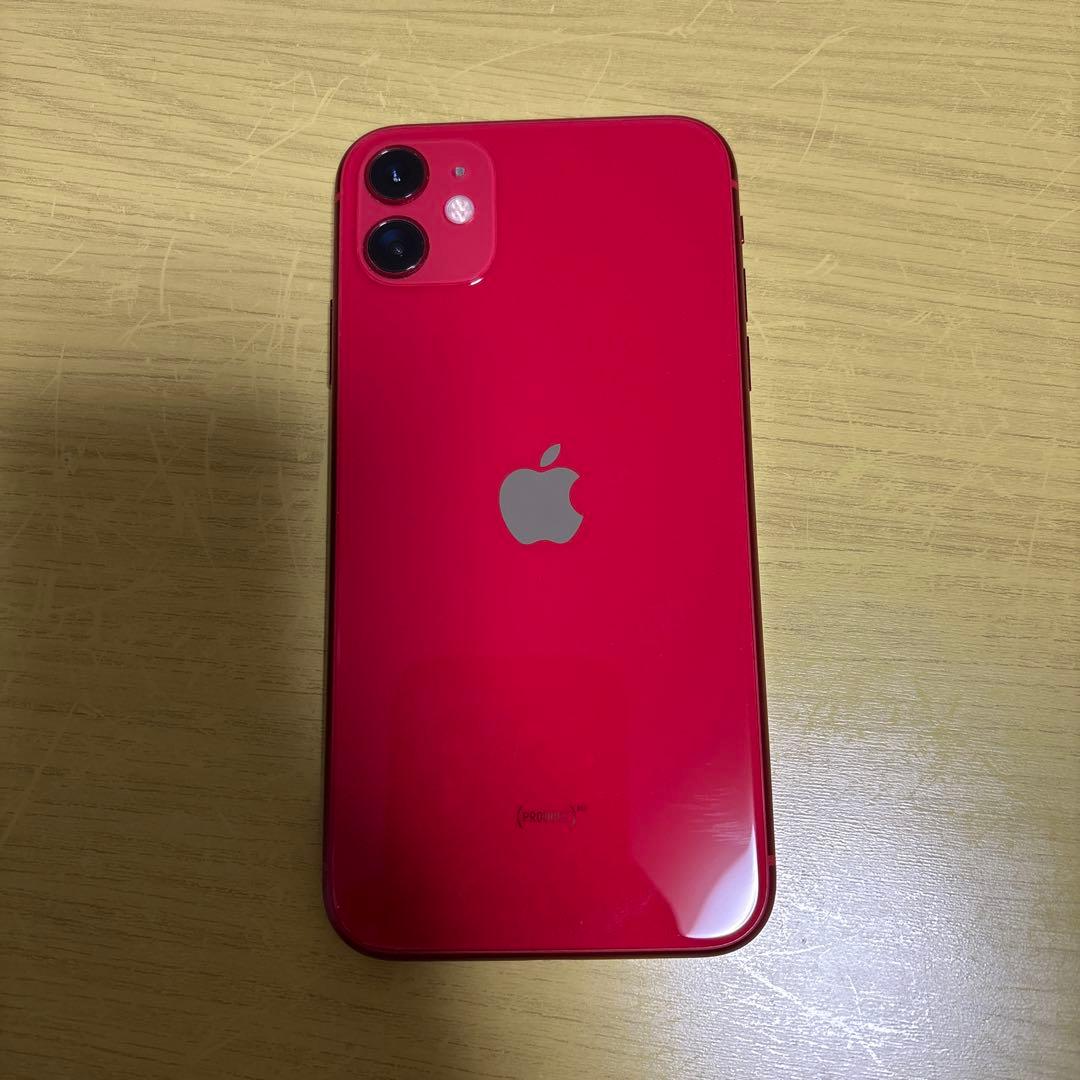 ［美品］Apple iPhone 11 (赤) 本体のみ 64GB SIMフリー