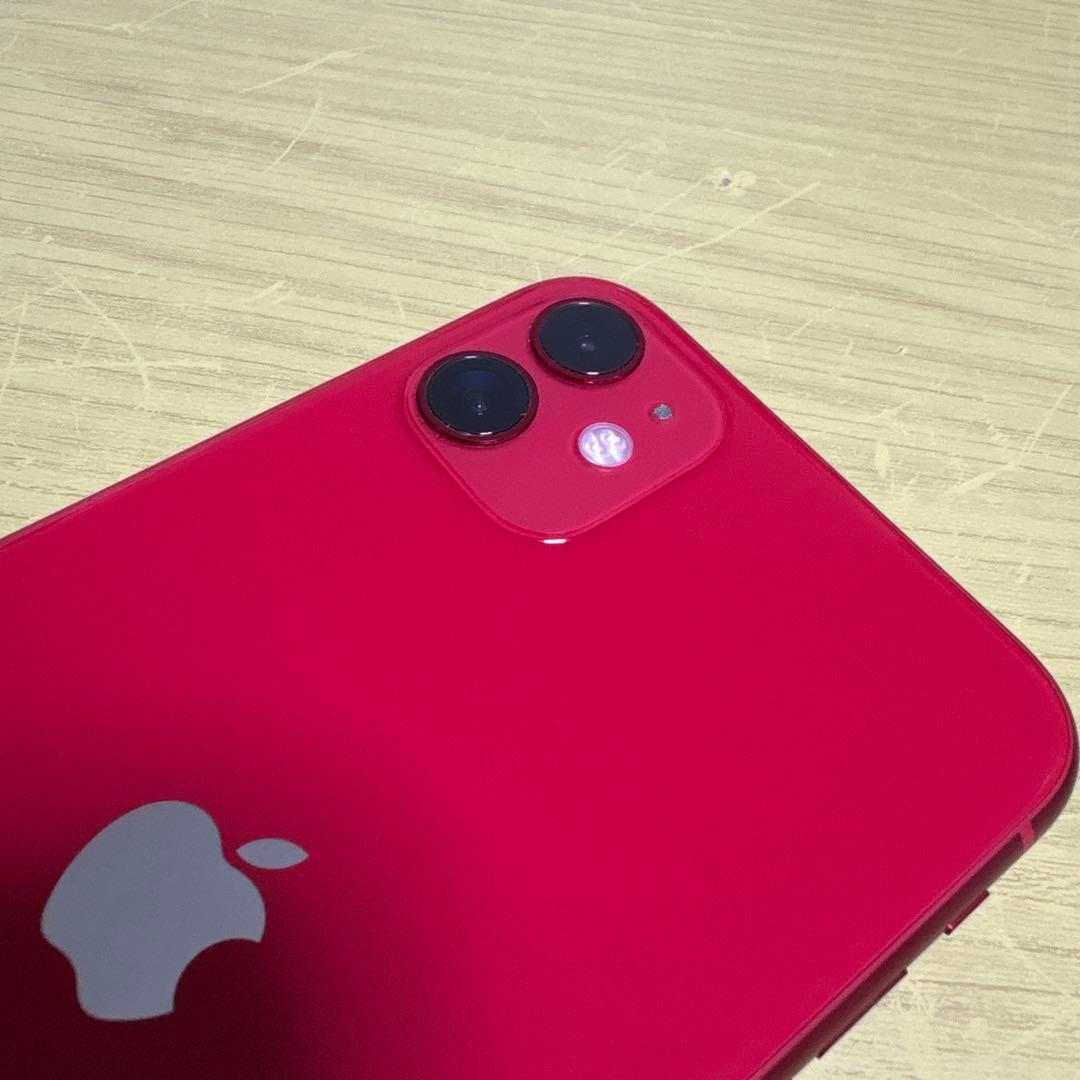 ［美品］Apple iPhone 11 (赤) 本体のみ 64GB SIMフリー
