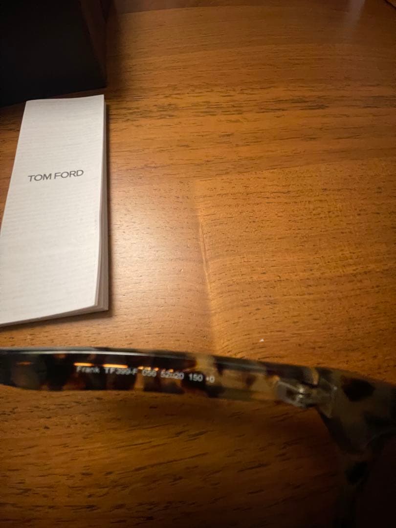 トムフォードサングラス　ウェリントン　ベッコウ柄TOM FORDクリアレンズ付き