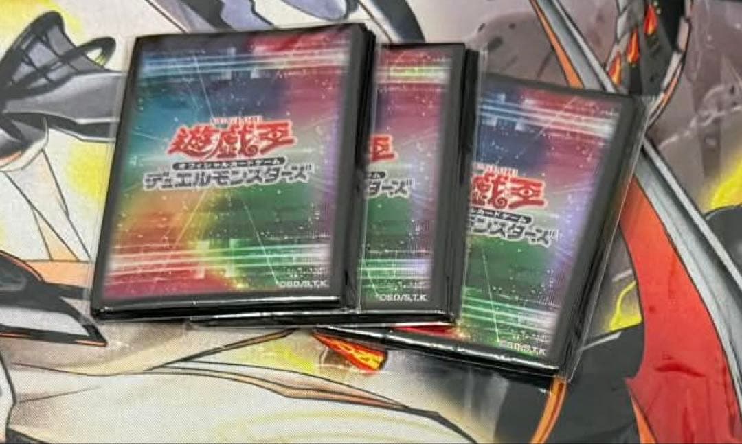 遊戯王　yotインドネシア　公式　スリーブ　虹色　20枚入り 3パックセット