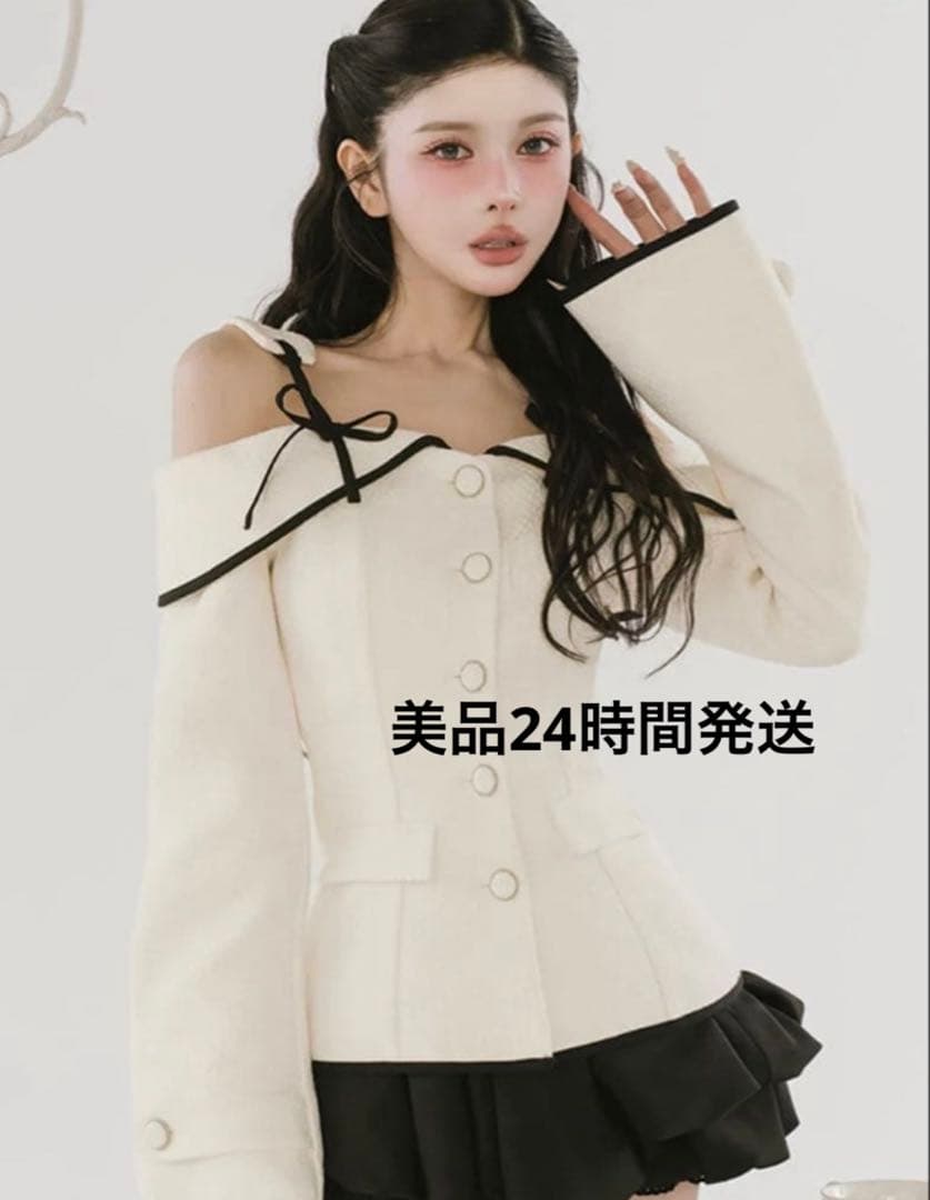 【期間限定値下げ】Darich ボンディングツイードオフショルチュニック