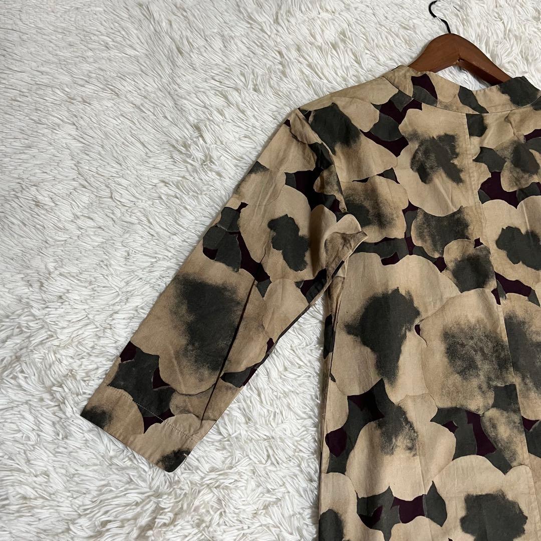 【美品】パラスパレス ロングワンピース スキッパー 花柄 総柄