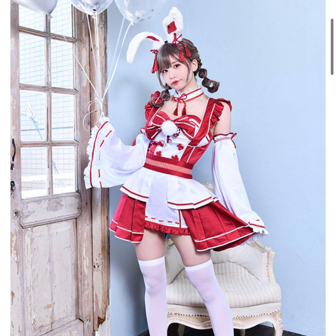 五木あきらコラボ 巫女バニー 7点セット Malymoon マリームーン