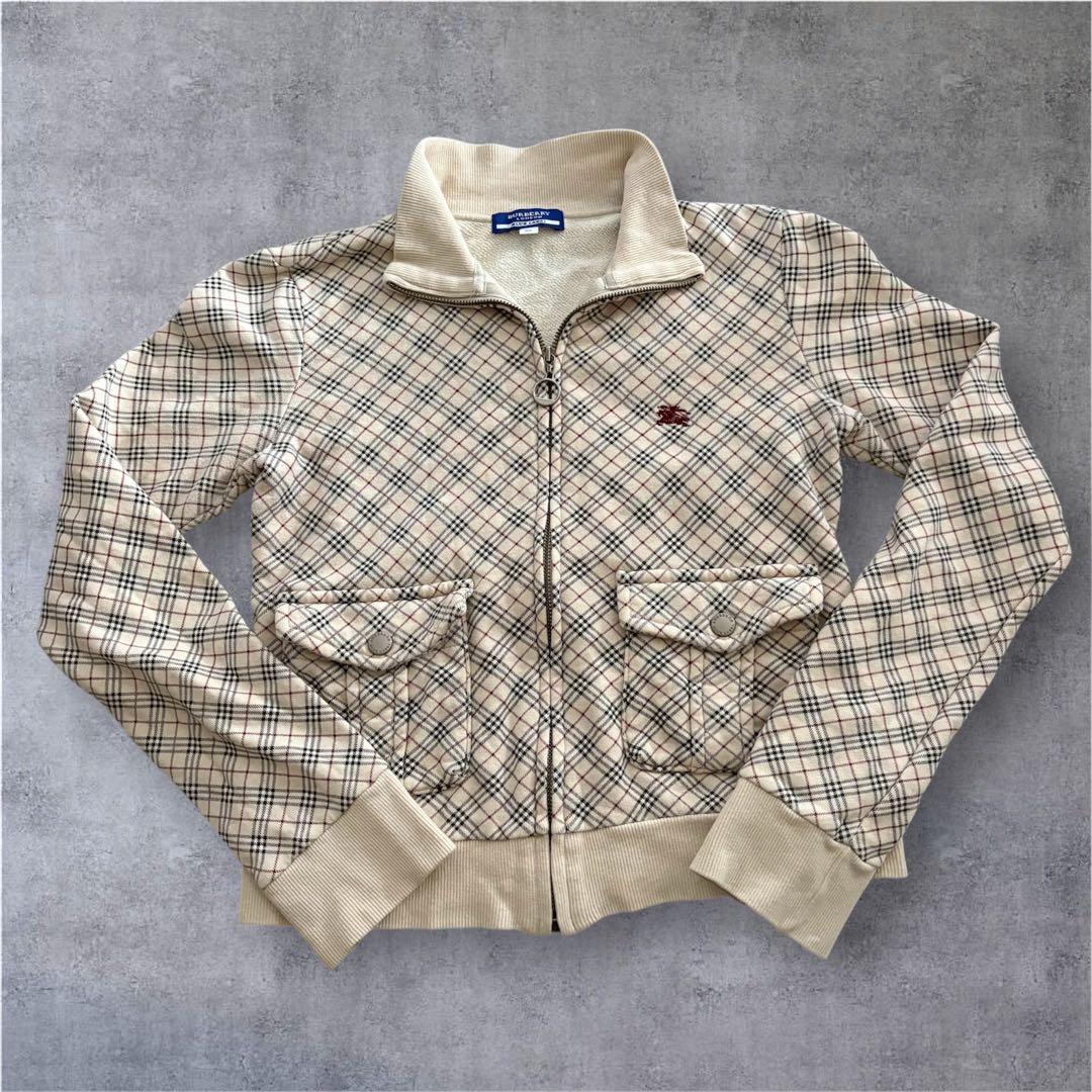 BURBERRY ノバチエック　フルジップジャケット　ブルーレーベル　M 美品
