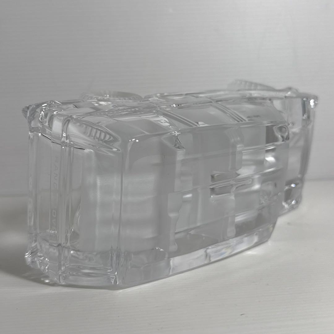 フランス製 ランドローバー レンジローバー クリスタルガラス 置物 車