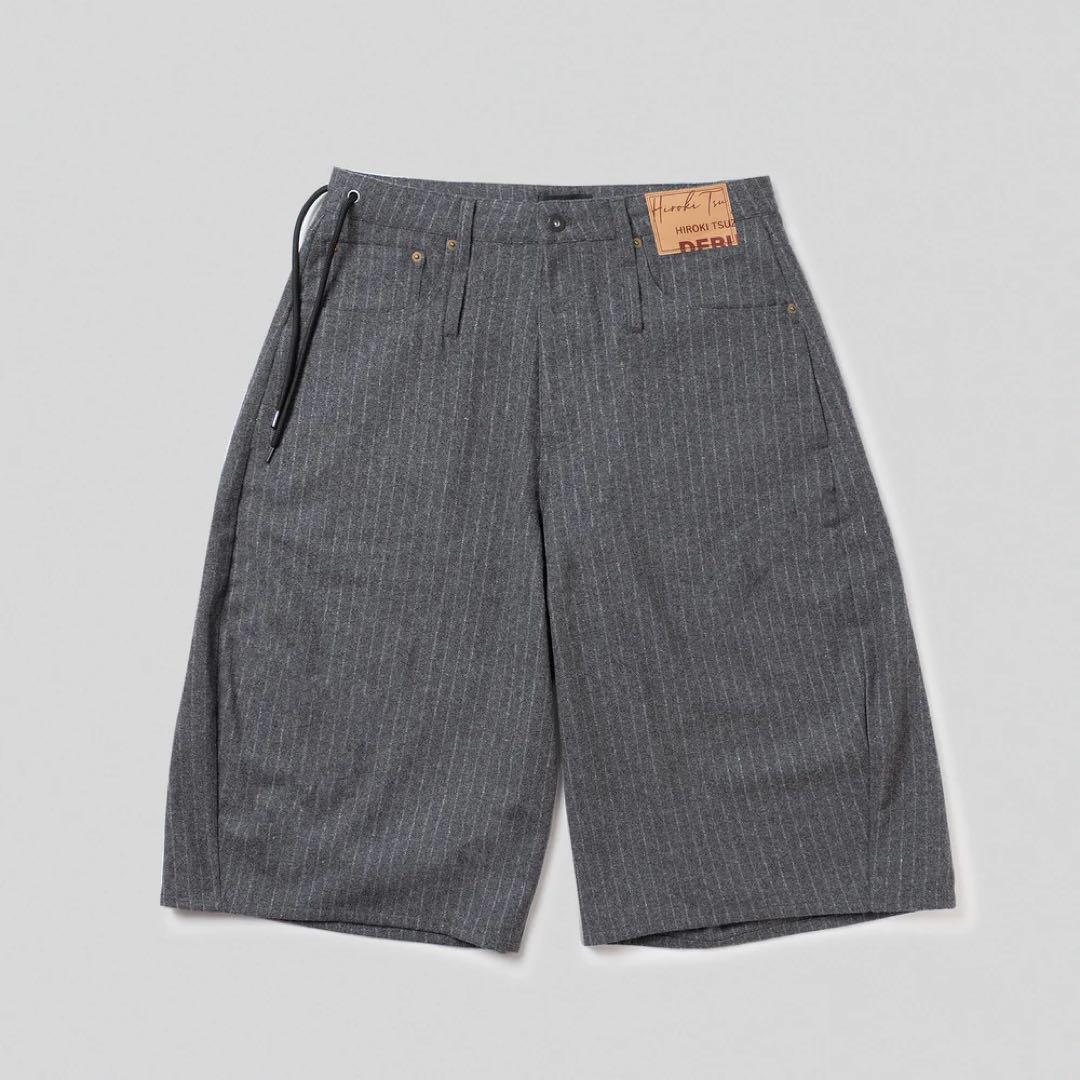 パンツ HIROKI TSUZUKI STRIPE BAGGY SHORTS