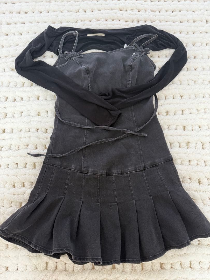 【andmary】 即購入可能Bonnie denim mini dress