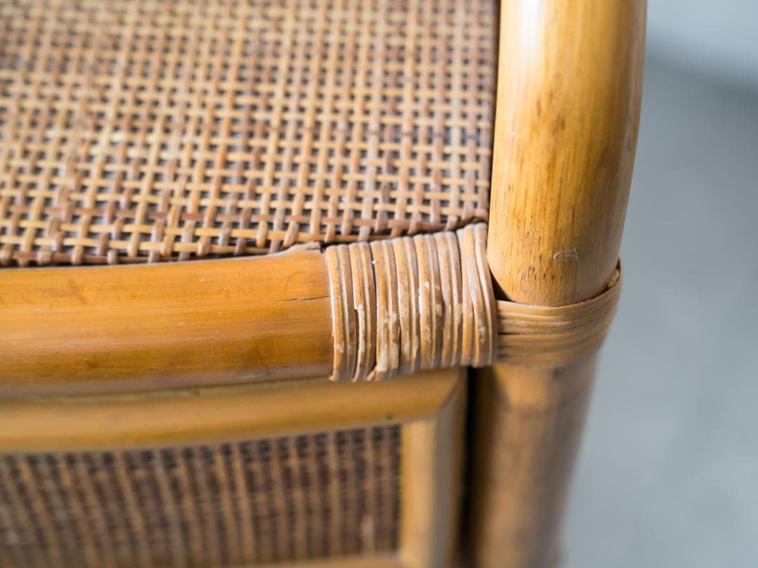 80's \"KOIZUMI\" ラタン キャビネット/収納 モダン ヴィンテージ