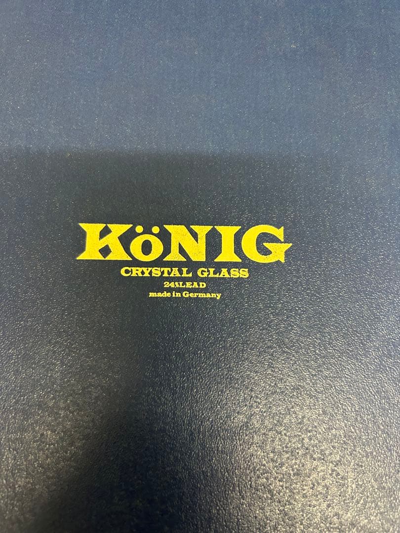 【新品未使用】König ケニッヒ クリスタルガラス 切子 花瓶 フラワーベース