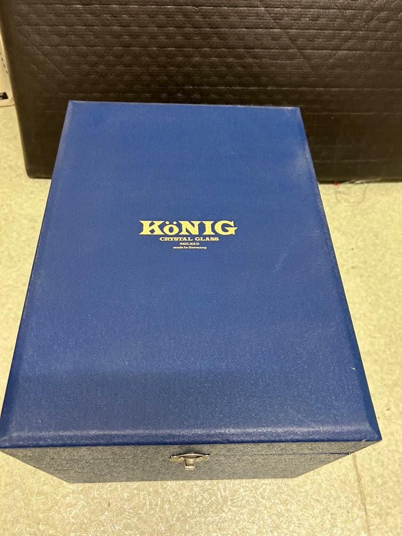 【新品未使用】König ケニッヒ クリスタルガラス 切子 花瓶 フラワーベース