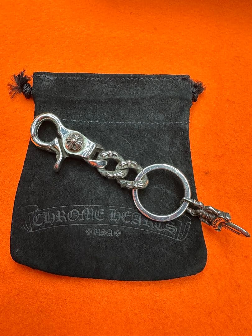本物!!美品‼︎クロムハーツ　キーチェーン　ショート財布　ウォレット