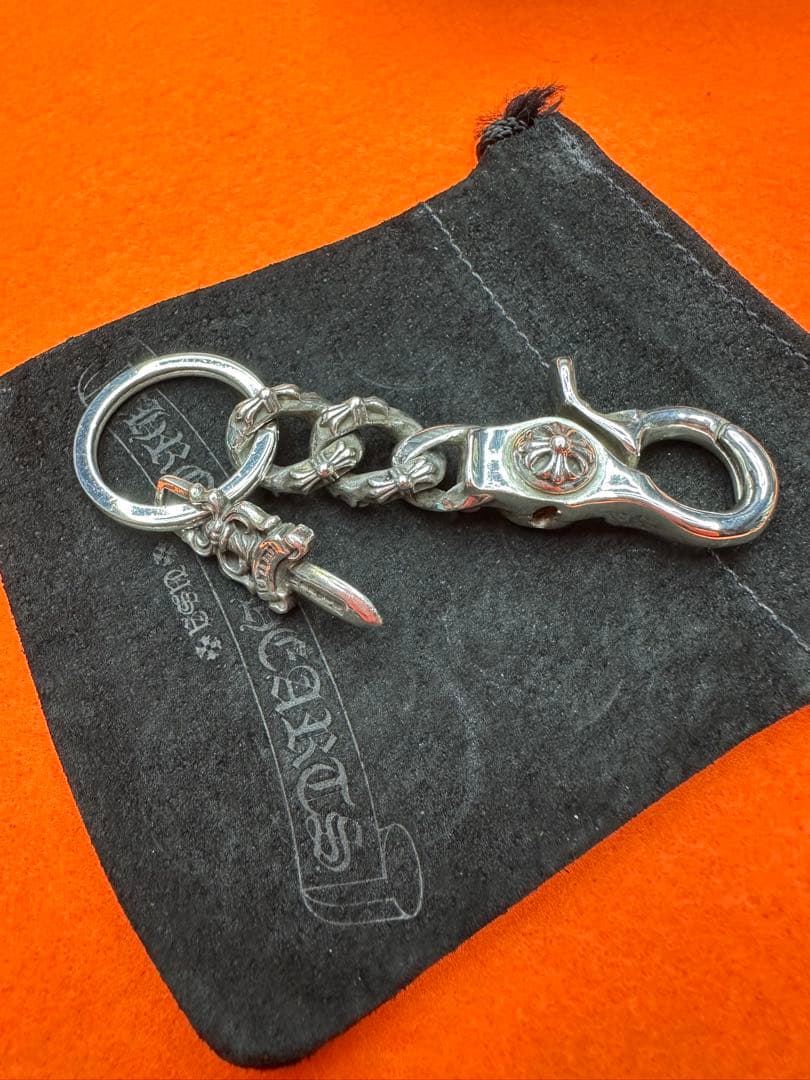 本物!!美品‼︎クロムハーツ　キーチェーン　ショート財布　ウォレット