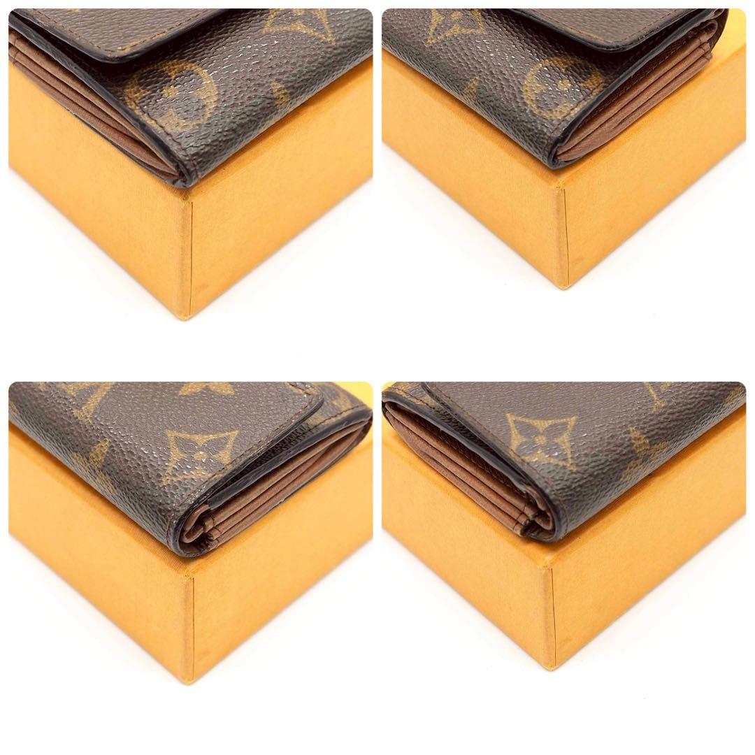 ルイヴィトン ポルトモネプラ ケース モノグラム コンパクト ブラウン