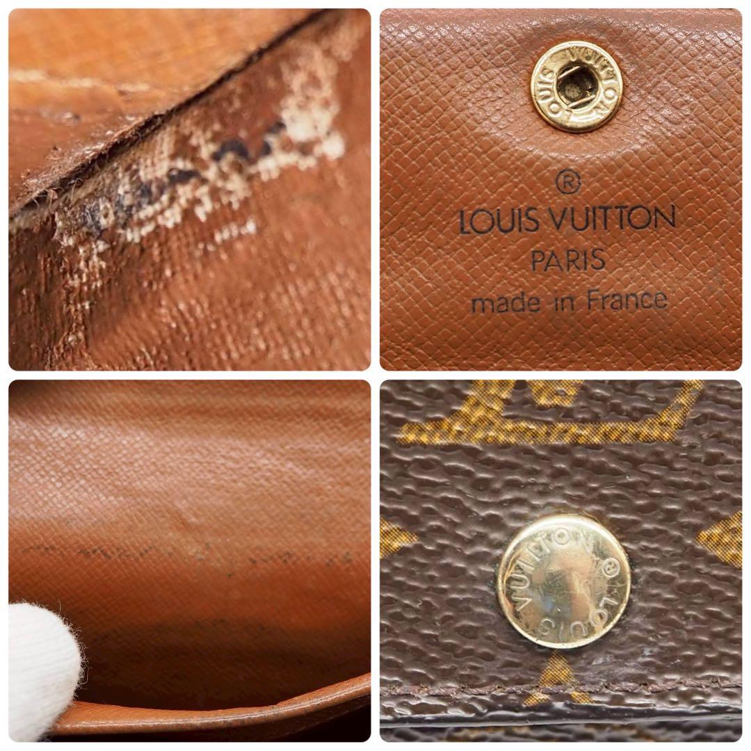 ルイヴィトン ポルトモネプラ ケース モノグラム コンパクト ブラウン