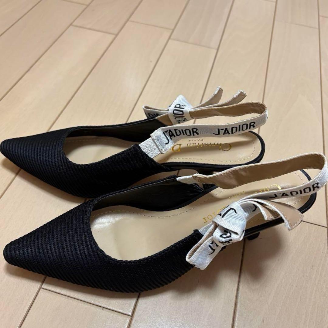 【即購入可】ディオールDior J'ADIORスリングバックパンプスブラック35