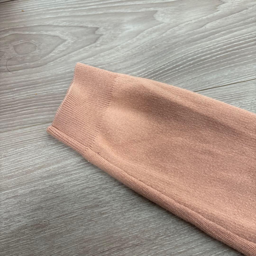 caban キャバン コットンカシミヤクルーネックカーディガン ライトピンク