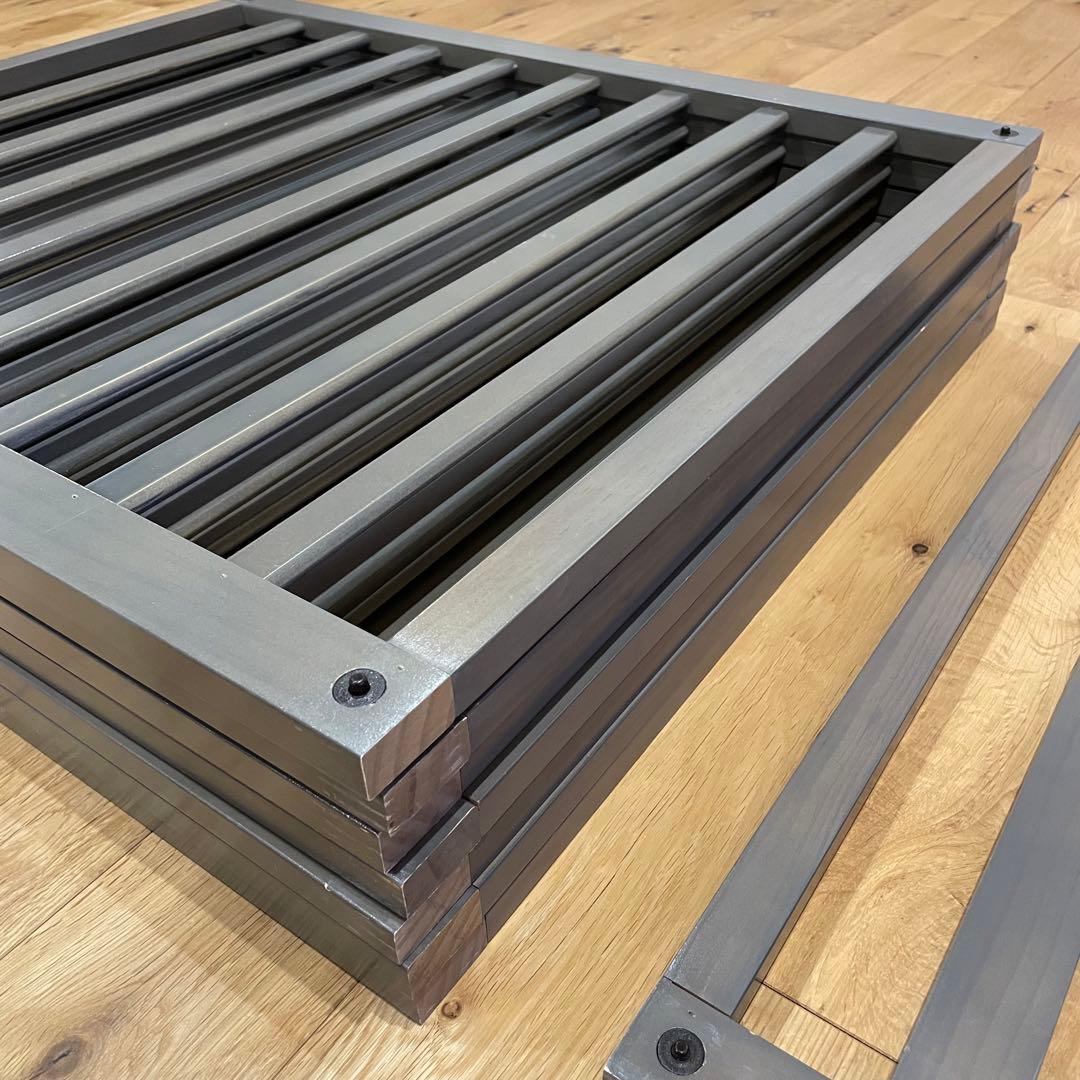 【日本育児】折りたたみ/木製/ベビーサークル/グレー/グレー/8枚【扉付き】