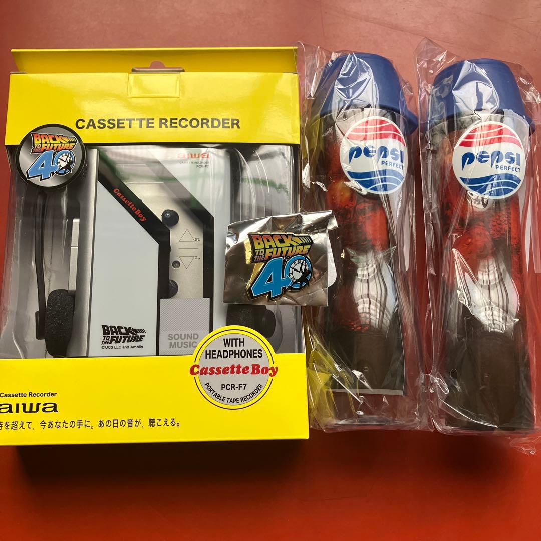 バックトゥザフューチャー aiwa カセットレコーダー ペプシ ボトル セット