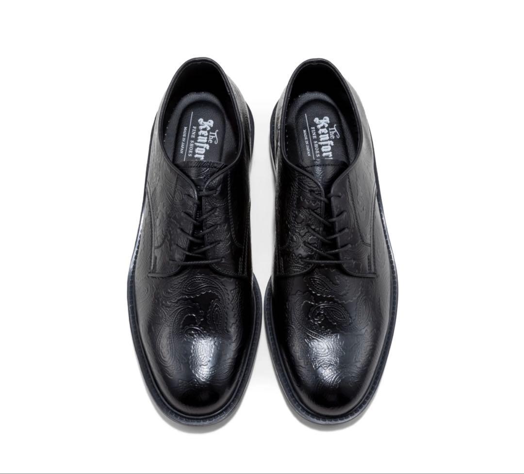 The Kenford Fineshoes ペイズリー ラバーソールプレーントゥ