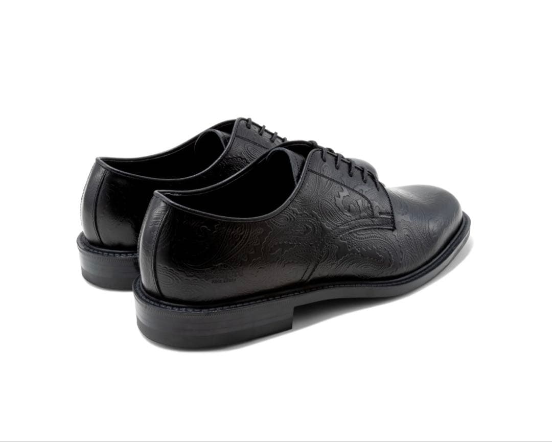 The Kenford Fineshoes ペイズリー ラバーソールプレーントゥ