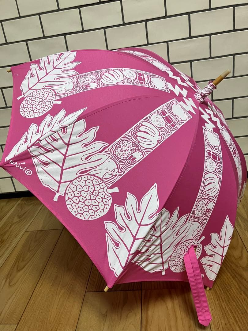 新作　ハンドメイド　tutuvi生地　日傘
