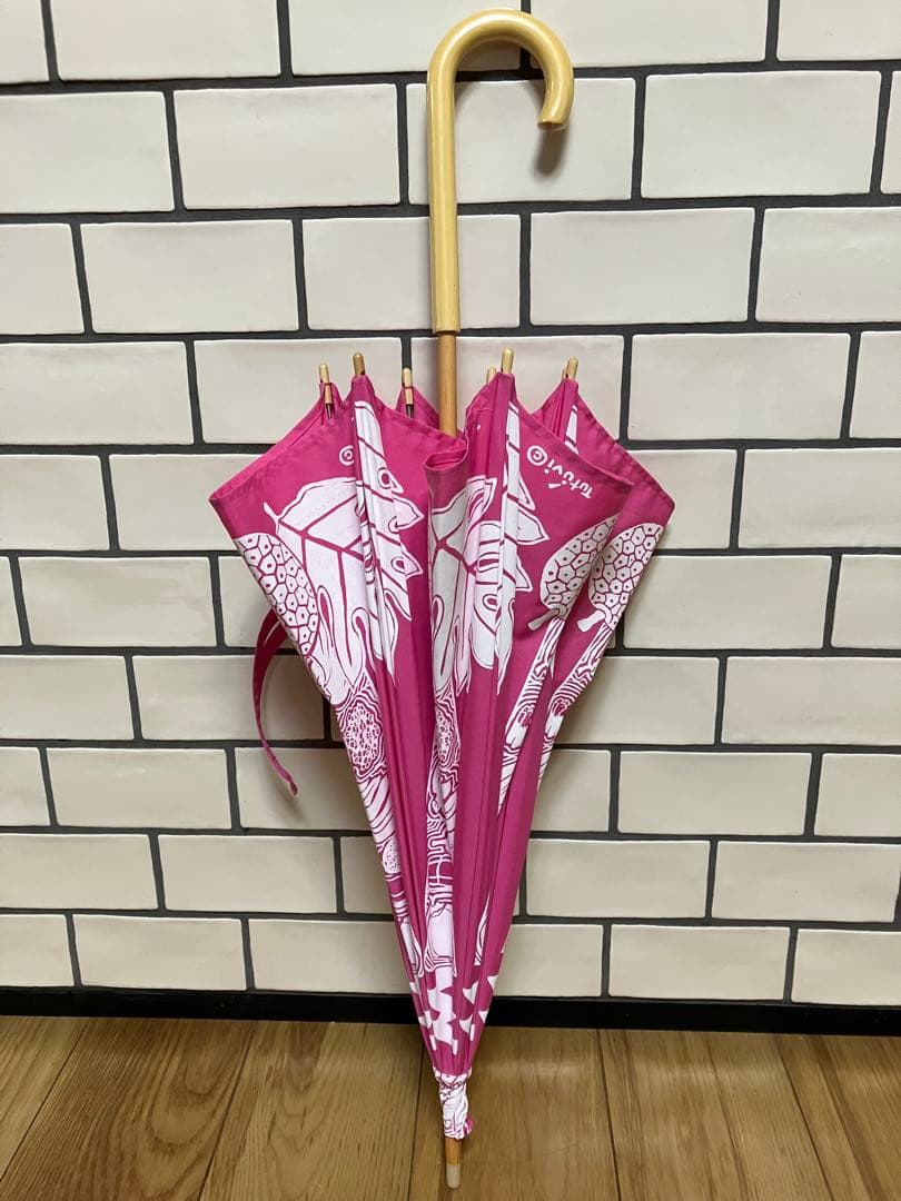 新作　ハンドメイド　tutuvi生地　日傘