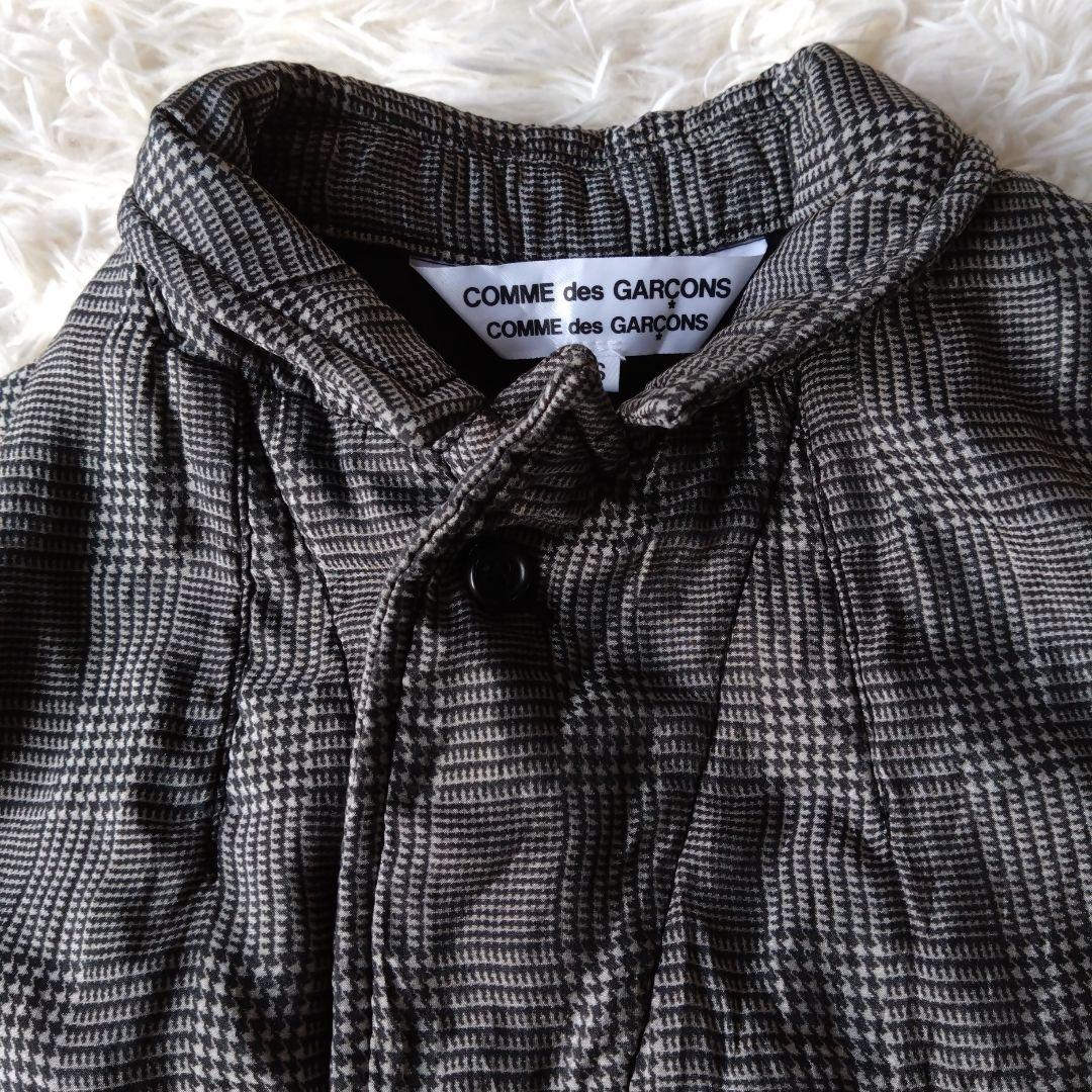 コムデギャルソン　コムコム　燕尾　ジャケット　グレンチェック
