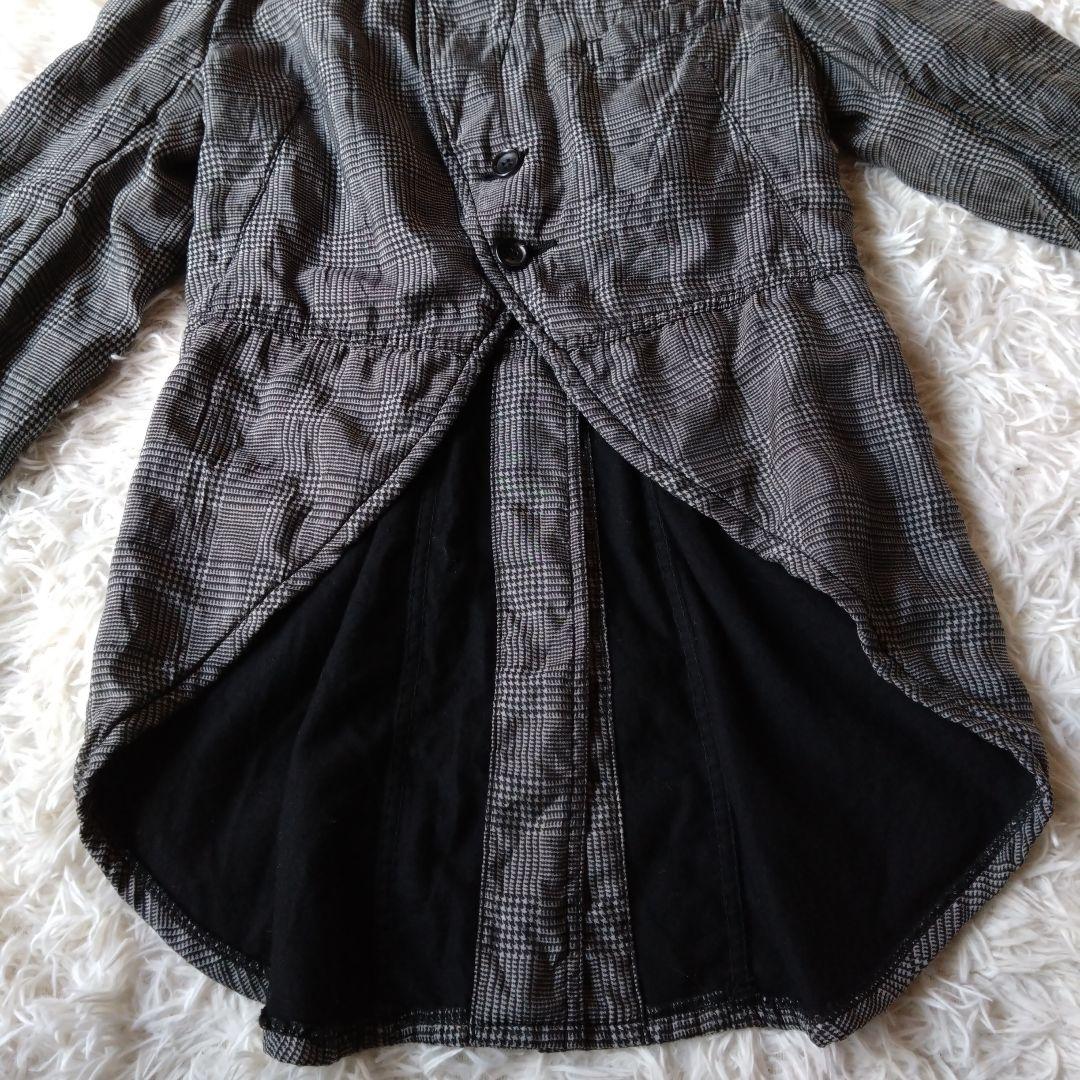 コムデギャルソン　コムコム　燕尾　ジャケット　グレンチェック