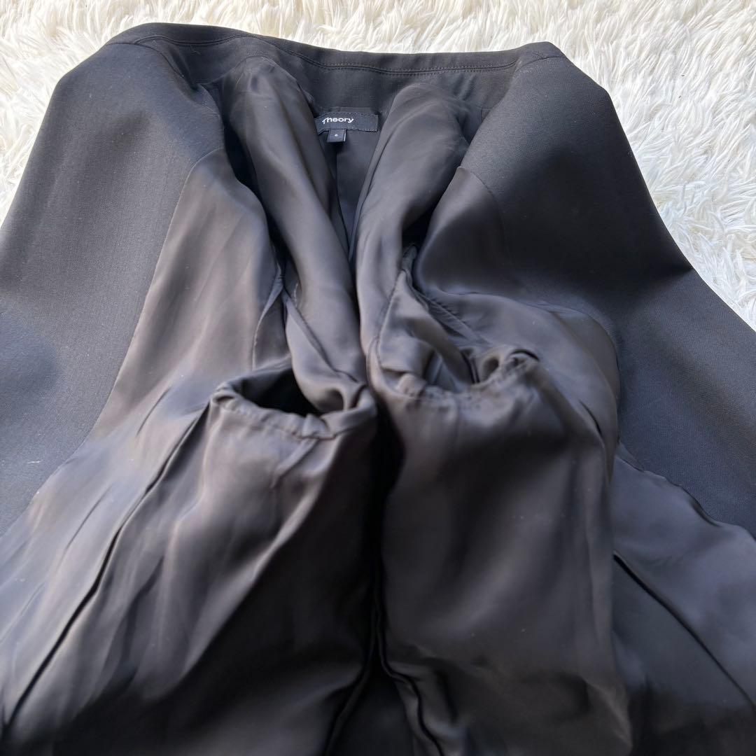 未使用級 23年♡セオリー テーラードジャケット ブラック 6 定価4.6万円