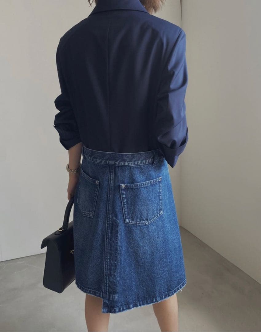 M*i様 【美品】Ameri vintage デニムドッキングジャケット　ネイビ