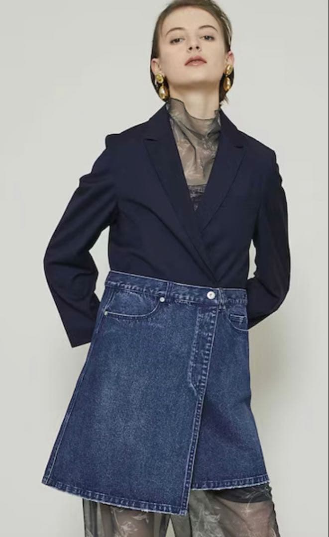 M*i様 【美品】Ameri vintage デニムドッキングジャケット　ネイビ