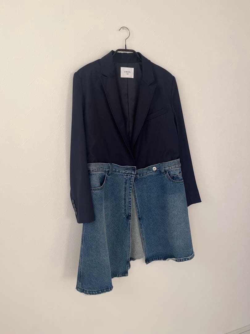 M*i様 【美品】Ameri vintage デニムドッキングジャケット　ネイビ