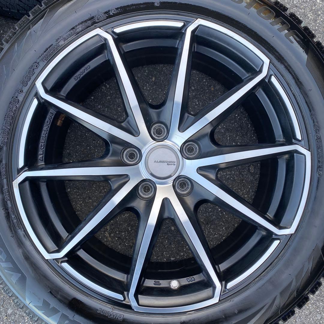 中古バリ溝‼️ブリヂストンスタッドレスセット215/55R18 CX-30等