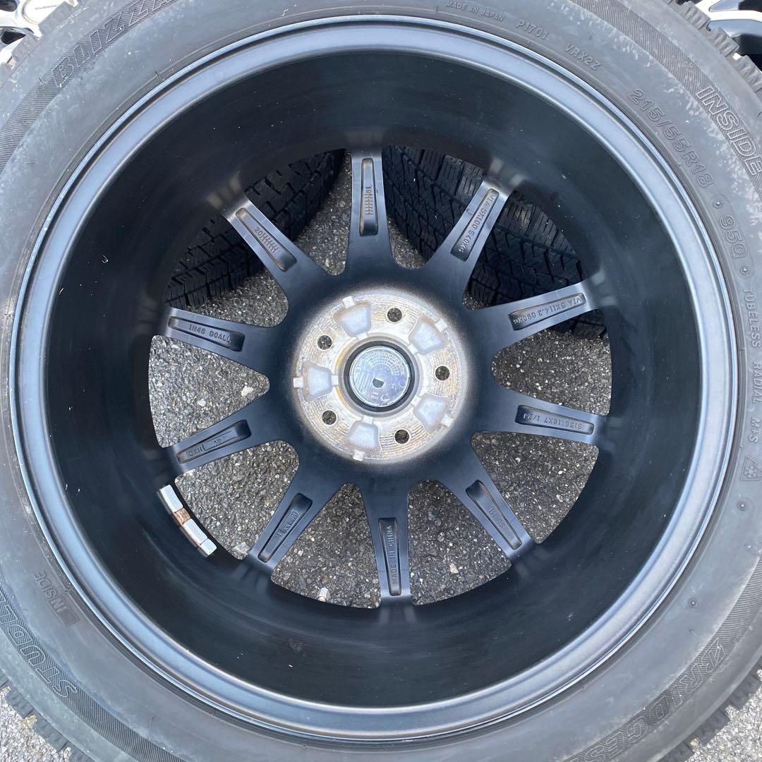 中古バリ溝‼️ブリヂストンスタッドレスセット215/55R18 CX-30等