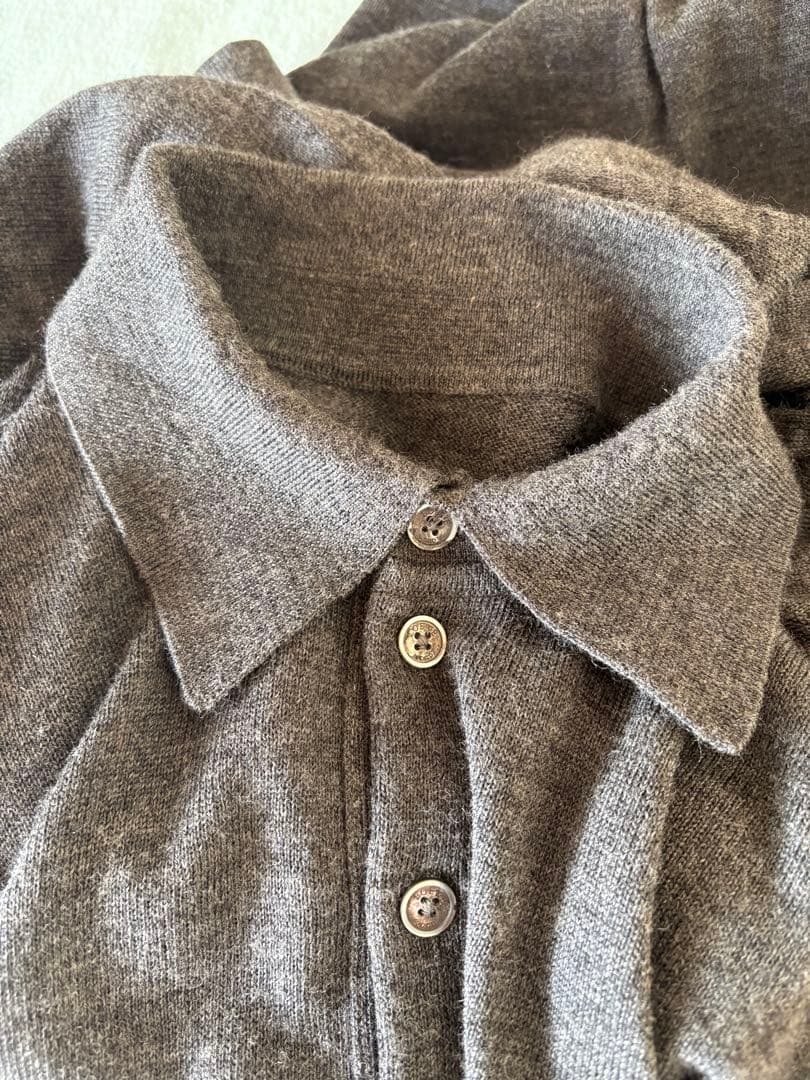 LOEWE ウールポロカラーニット　プルオーバー　大きめ52サイズ　イタリア製