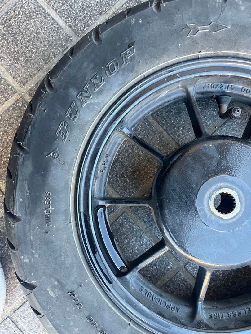 アドレスv125gホイールrpm廃盤レア　10インチ