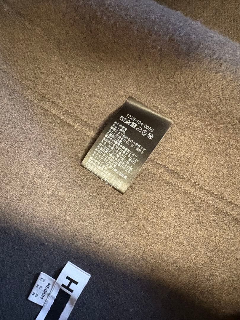 H BEAUTY&YOUTH ウールミックスメルトンカバーオールジャケット