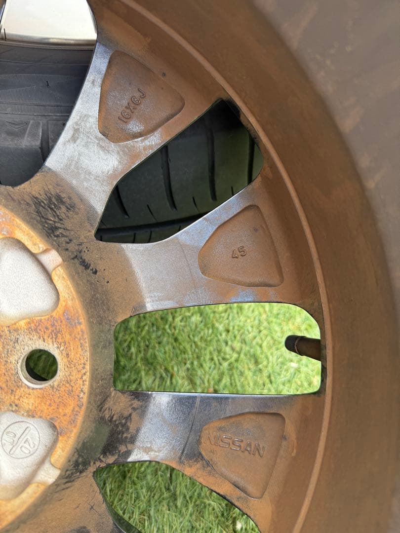 ゆ*う様 16インチ 195/60R16ノーマルタイヤホイールセット　日産純正